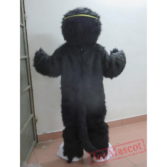 Handmade Plush Orangutan Mascot Costume Black Orangutan Mascot