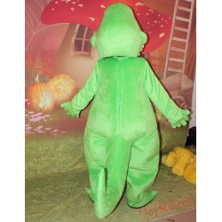 Adult Mascot Costume Green Dinosaur Costume