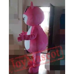 Pink Paunchy Bear Mascot Costume Adult Bear Costume