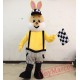 Racing Rabbit Mascot Costume Adult Rabbit Mascot
