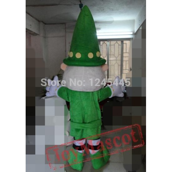 Adult Christmas Mascot Costume Green Santa Claus Costume