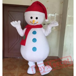 Christmas Mascot Adult Snowman Mascot Costume