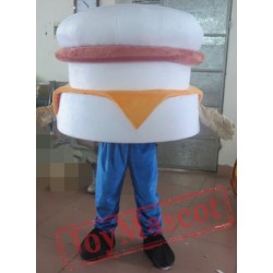 Simple Hamburger Mascot Costume Adult Hamburger Mascot