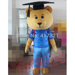 Graduate Bear Mascot Costume For Adults Bear Mascot