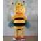 Happy Yellow Honey Bee Mascot Costume For Adults Bee Costume