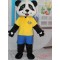 Yellow Shirt Panda Mascot Costume Adult Panda Mascot