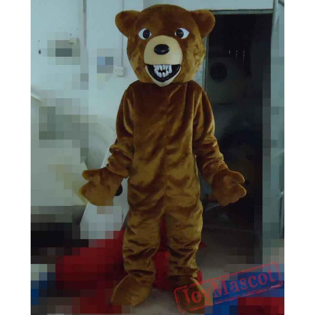 Dark Brown Bear Mascot Costume Adult Bear Costume.