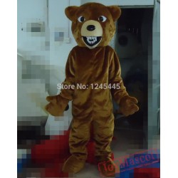Brown Plush Anime Mascot Costume Adult Bear Costume