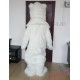 Realistic Furry White Polar Bear Mascot Costume For Adults