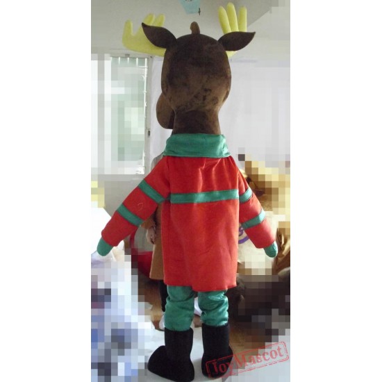 Christmas Moose Mascot Costume Adult Christmas Moose Costume