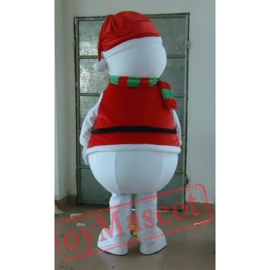 Santa Snowman Mascot Costume For Adults For Christmas