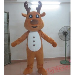 Happy Face Deer Mascot Costume Adult Deer Costume