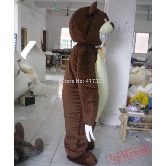 Chocolate Bear With Long Nails Mascot Costume Adult Bear Mascot