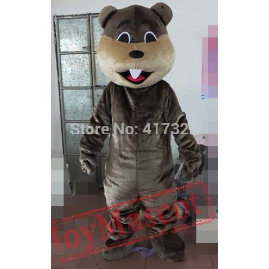 Coffee Beaver Mascot Costume For Adults Beaver Mascot