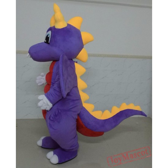 Purple Dragon Mascot Costume Dragon Mascot For Adults