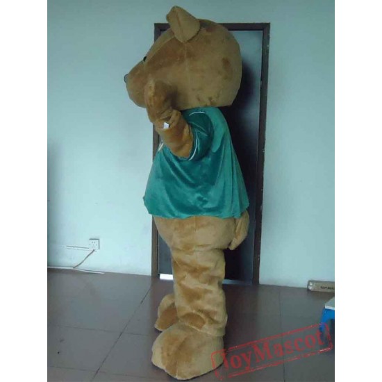 Small Eyes Teddy Bear Mascot Costume Adult Teddy Bear Costume