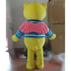 Yellow Beared In Navy Mascot Costume Adult Bear Costume