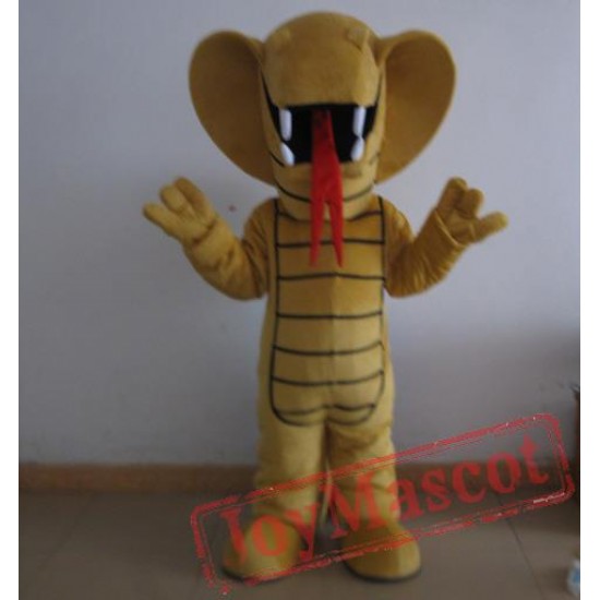 Yellow Snake Mascot Costume Adult Snake Costume