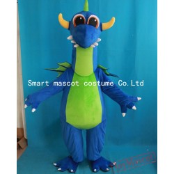 Blue Dragon Mascot Costume Sexy Dragon Costume For Adult