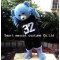 Black Shirt Blue Bear Mascot Costume Adult Bear Costume