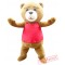 Plush Teddy Bear Mascot Costume