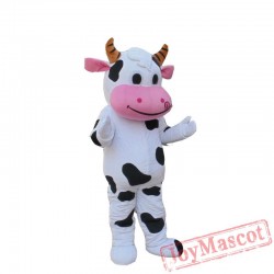 Cartoon Mascot Clothing In The Shape Of Farm Cow