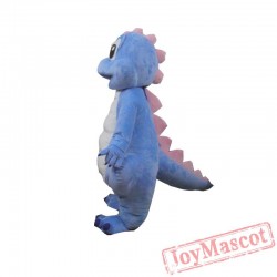 Blue Dinosaur Mascot Costume