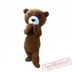 Tedy Costume Adult Fur Teddy Bear Mascot Costume