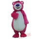 Halloween Costumes Pink Bear Cartoon Mascot Costume For Adults