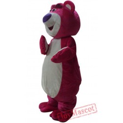 Halloween Costumes Pink Bear Cartoon Mascot Costume For Adults