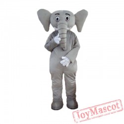 Grey Elephant Mascot Costume Adult Grey Elephent Mascot Costume