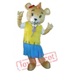 Girls Bear Mascot Costume Halloween