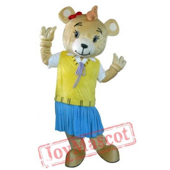 Girls Bear Mascot Costume Halloween