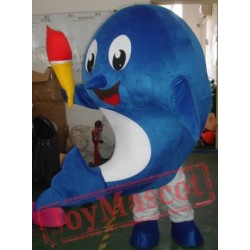 Blue Big Whale Mascot Costumes Halloween Easter