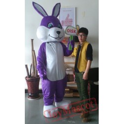Purple Rabbit Bunny Mascot Costumes Chirstmas