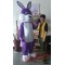 Purple Rabbit Bunny Mascot Costumes Chirstmas