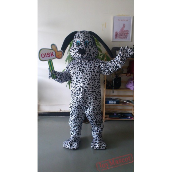 Lucky Dalmatian Dog Mascot Head Costume