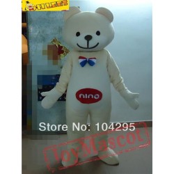 Cream Bear Mascot Costume