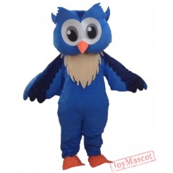 Blue Cool Owl Mascot Costume Animal Costume