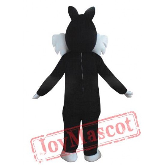 Black Cat Mascot Costume Adult Animal Cartoon Black Cat