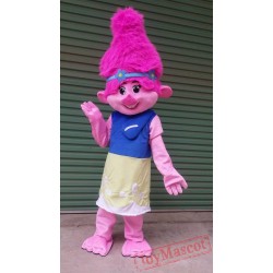 Trolls Mascot Costume Poppy Branch Parade Clowns Costume