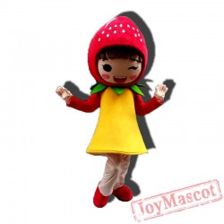 Fruit Strawberry Mascot Costume Cartoon Character
