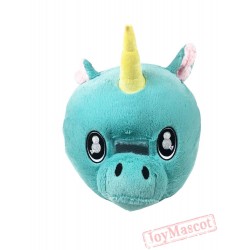 Unicorn Plush Helmet Mascot Head