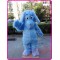 Plush Blue Dog Mascot Costume