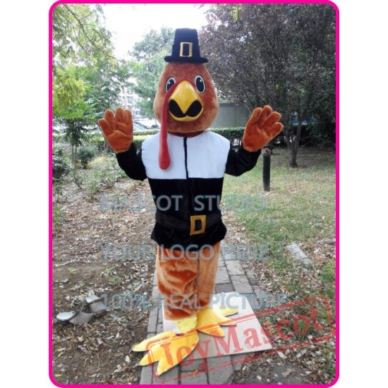 Thanksgiving Turkey Mascot Chicken Cock Costume