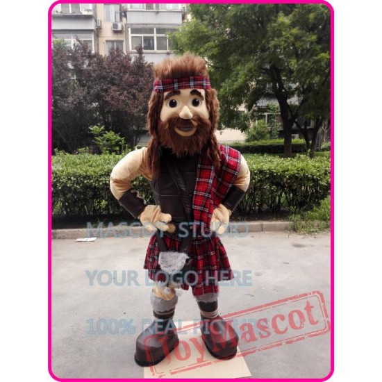 Highlander Mascot Warrior Mascot Costume