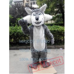 Big Grey Wolf Mascot Costume