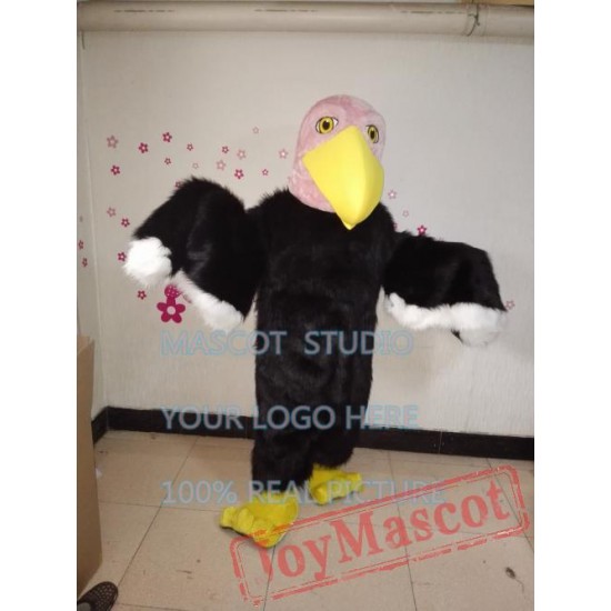 Eagle Mascot Costume Pink Bald Eagle