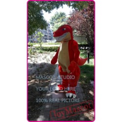Orange Dinosaur Mascot Costume Dragon