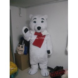 Polar Bear White Bear Mascot Costume Fancy Costume Anime Cosplay